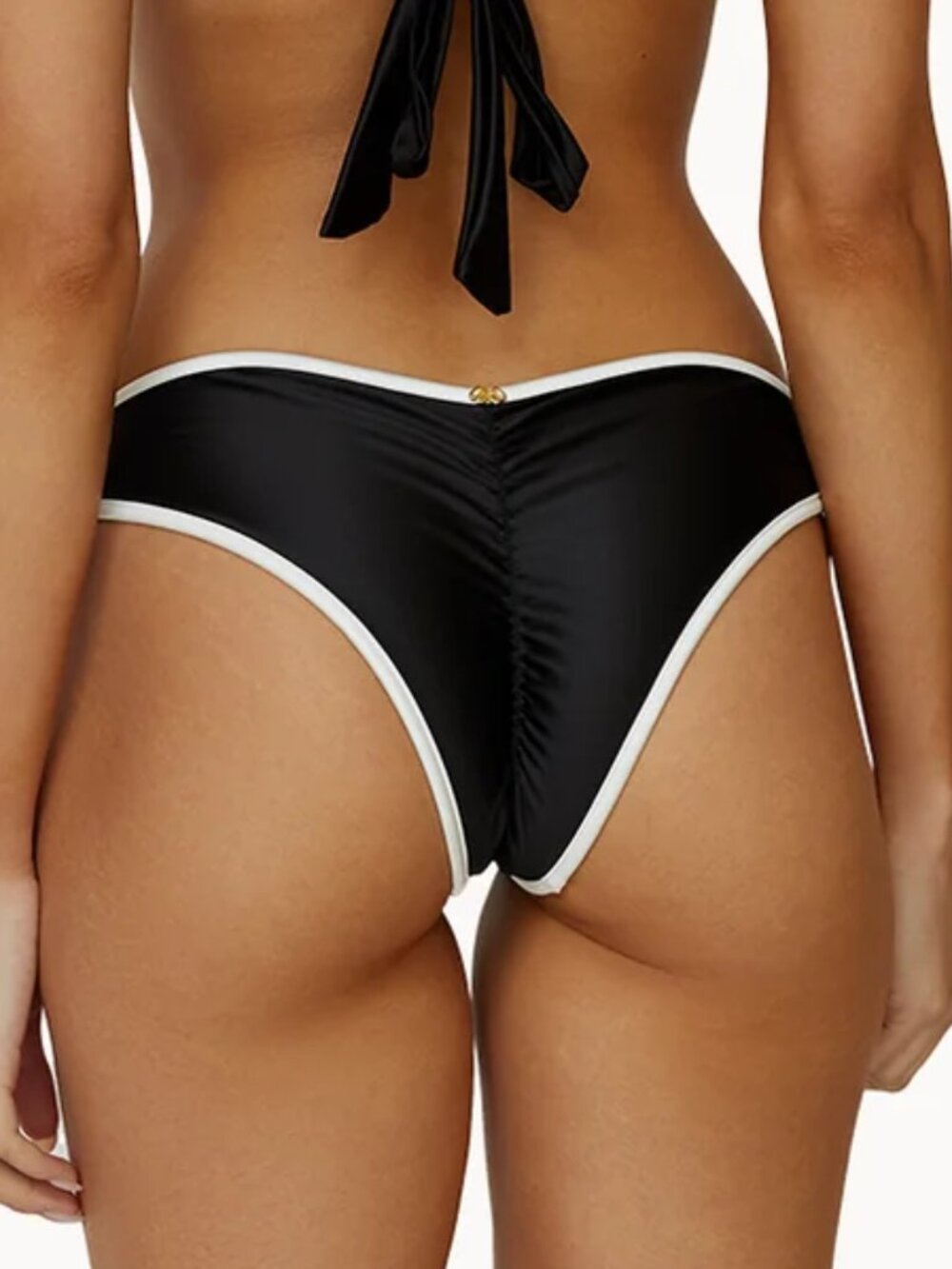 PQ Swim Piped Ruched Full Bottom